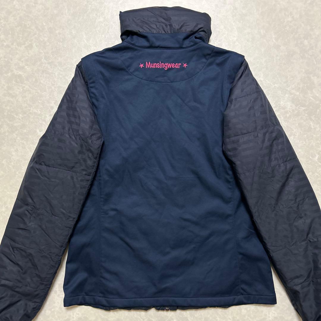 マンシングウェア★撥水★袖着脱可能★中綿★ジップジャケット【レディースサイズL】