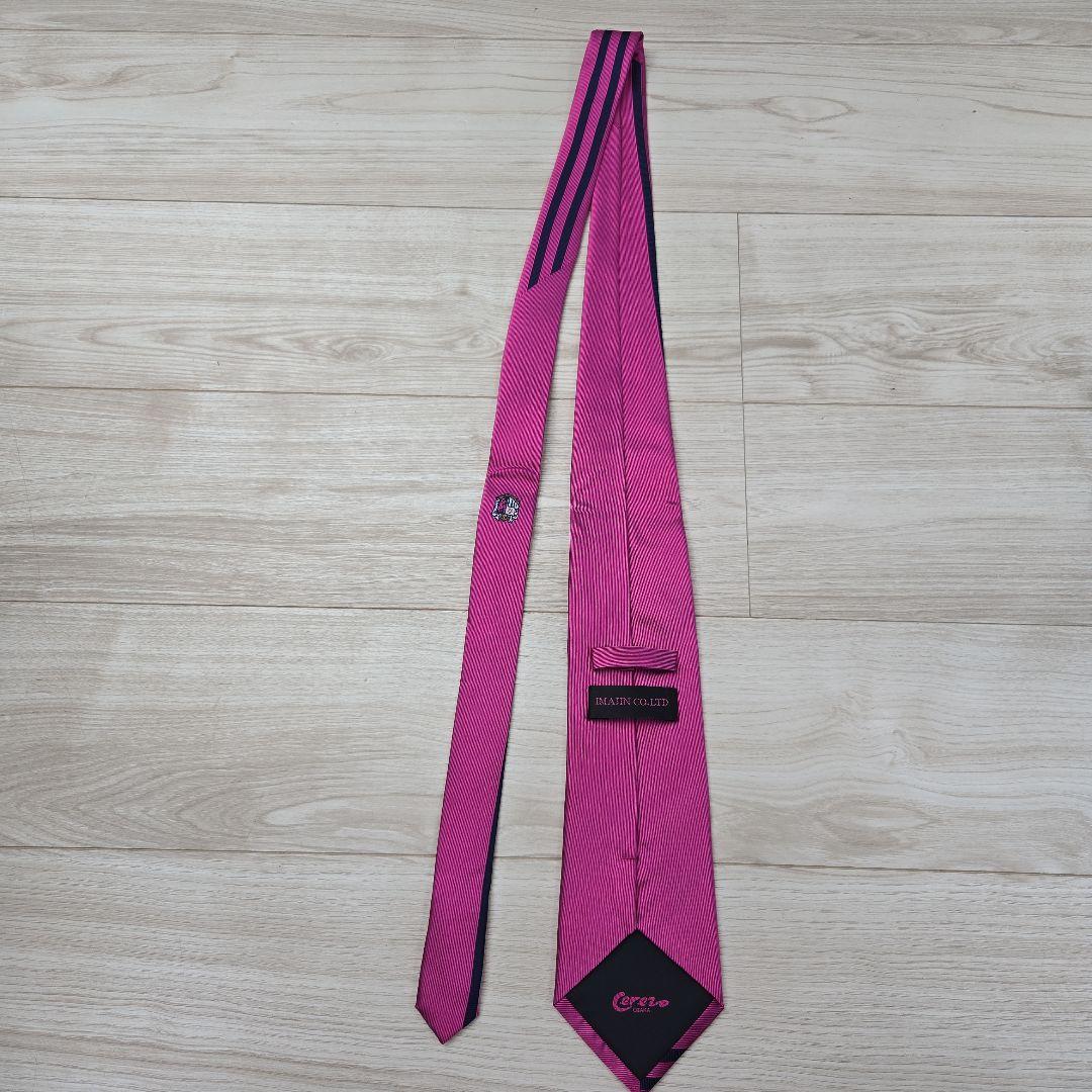 【非売品】希少レア セレッソ大阪 エンブレム入り ストライプ柄 ネクタイ