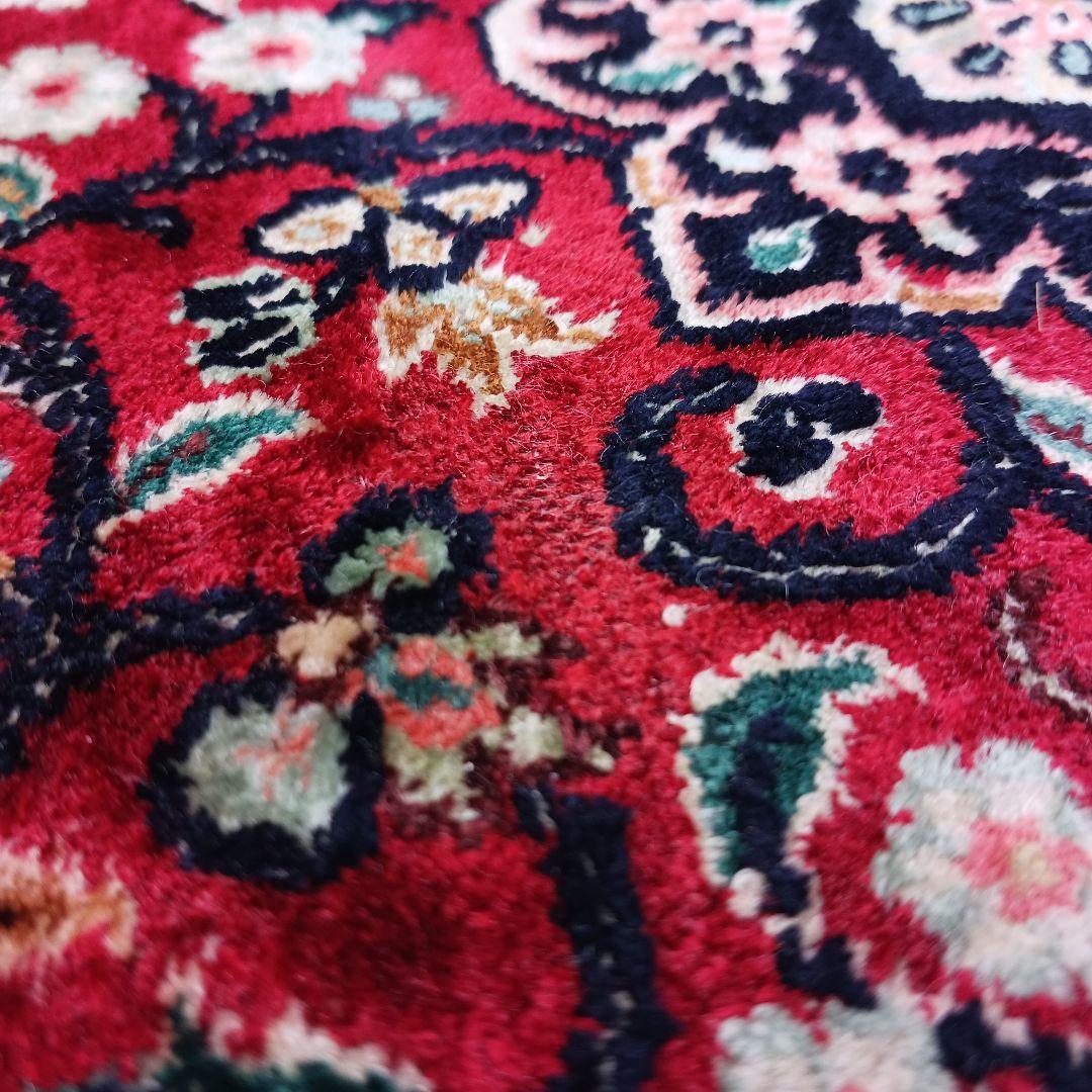 専用 Y2930 インド絨毯 カシミール シルク100% 手織り90万ノット