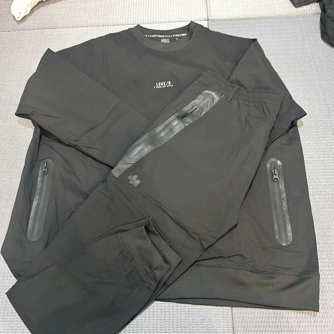 LUXE/R GOLFナイロンプルオーバーセットアップ