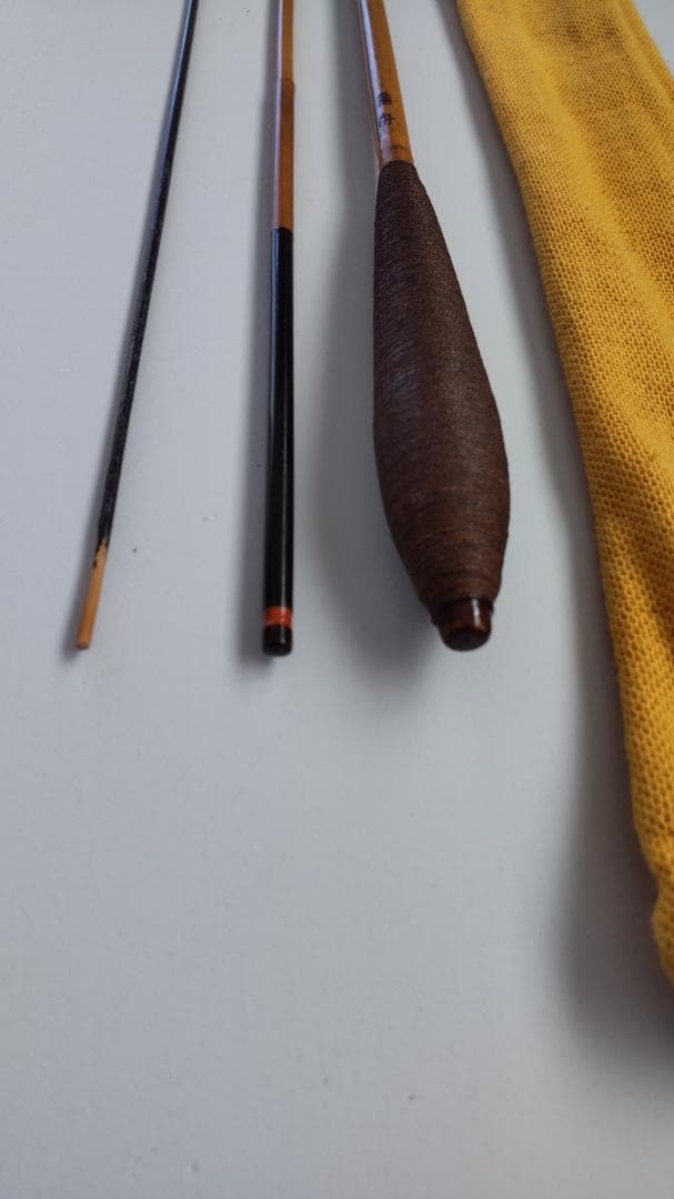 へら竹竿　露舟　7尺　３継　補修有　実用並品　軟調子　小ベラに適