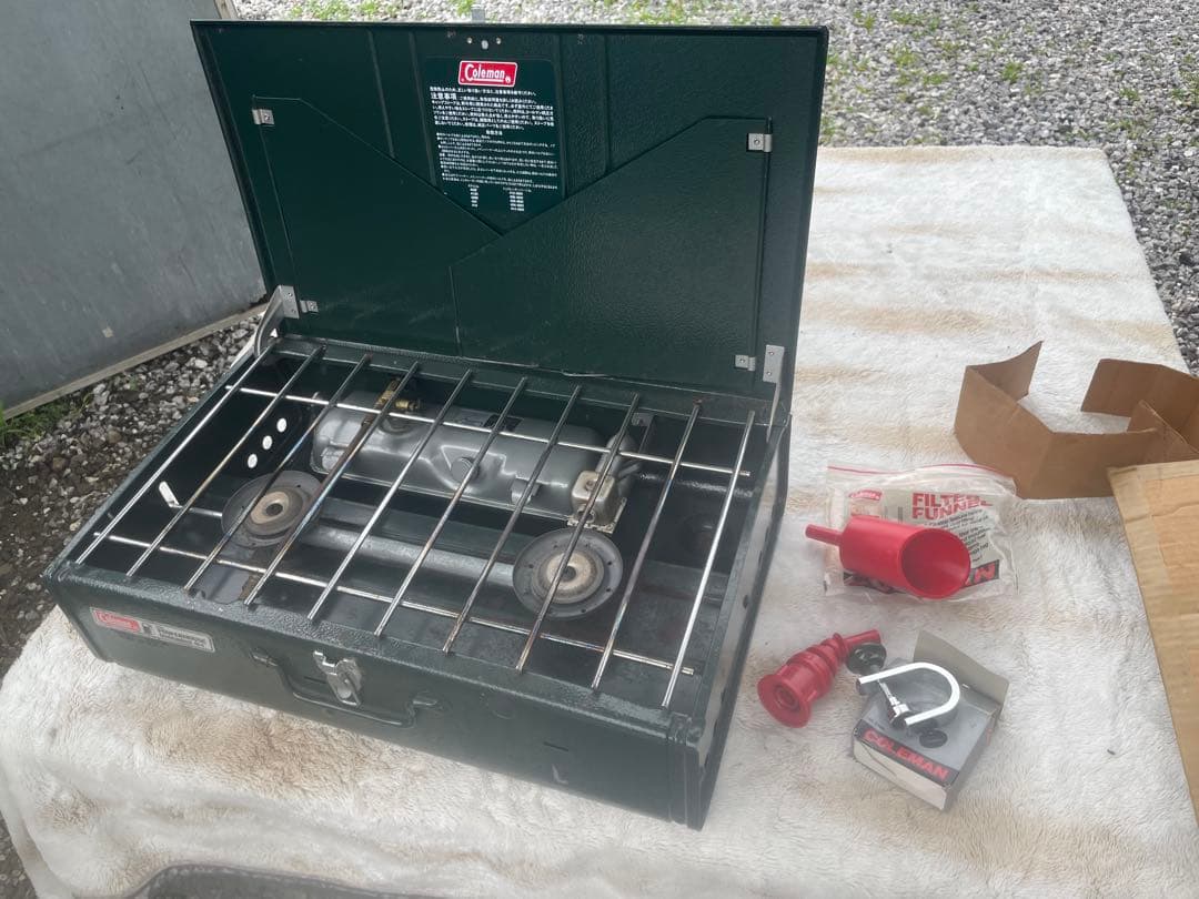 美品 Coleman コールマン ツーバーナー　414-700J