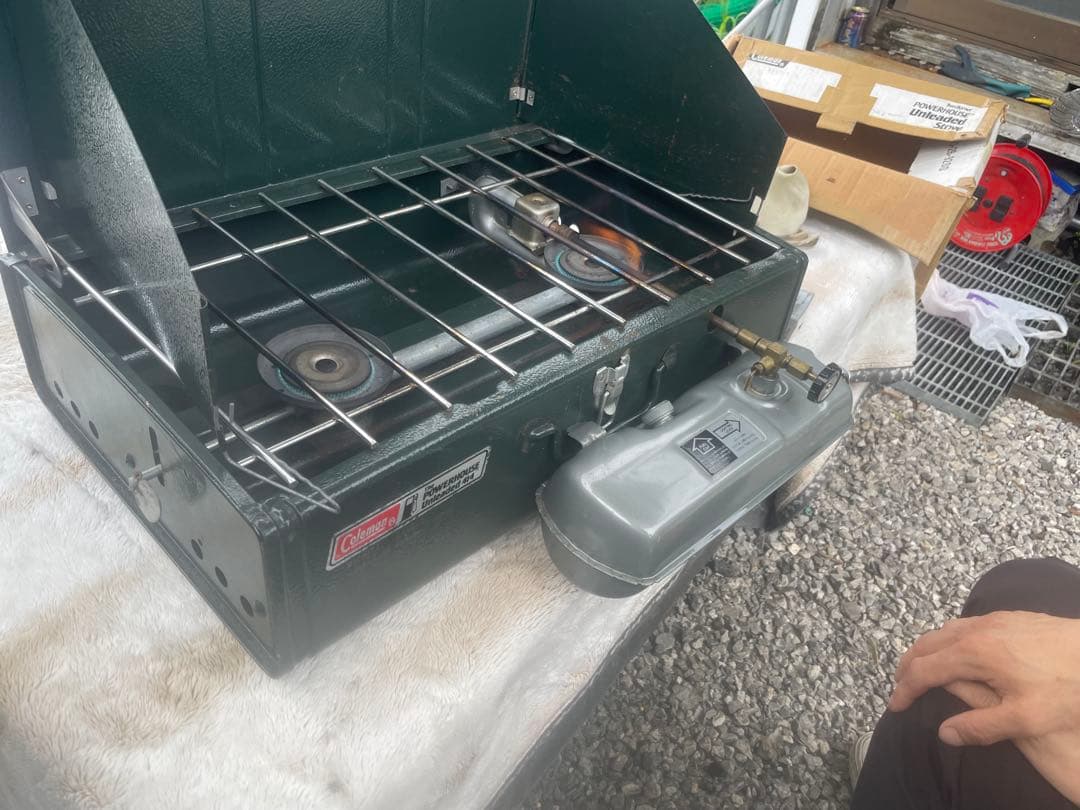 美品 Coleman コールマン ツーバーナー　414-700J