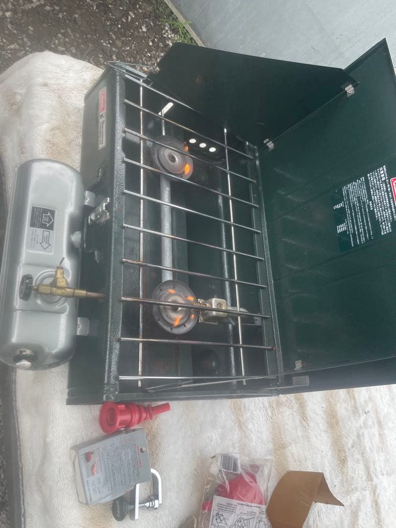 美品 Coleman コールマン ツーバーナー　414-700J