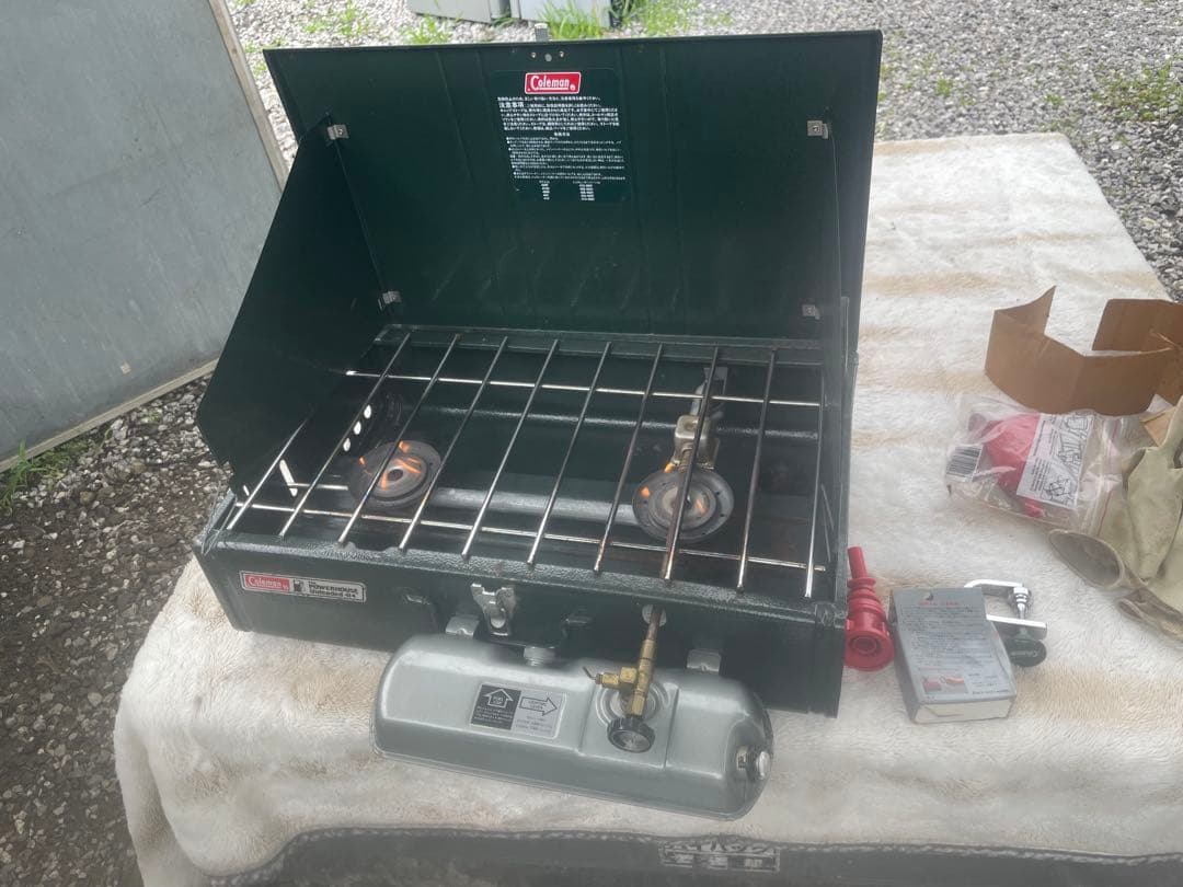 美品 Coleman コールマン ツーバーナー　414-700J
