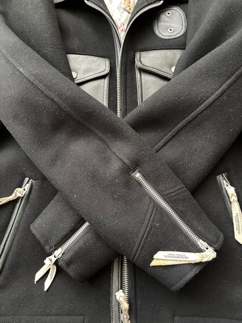 neighborhoodウール・レザージャケット &orライダースジャケット