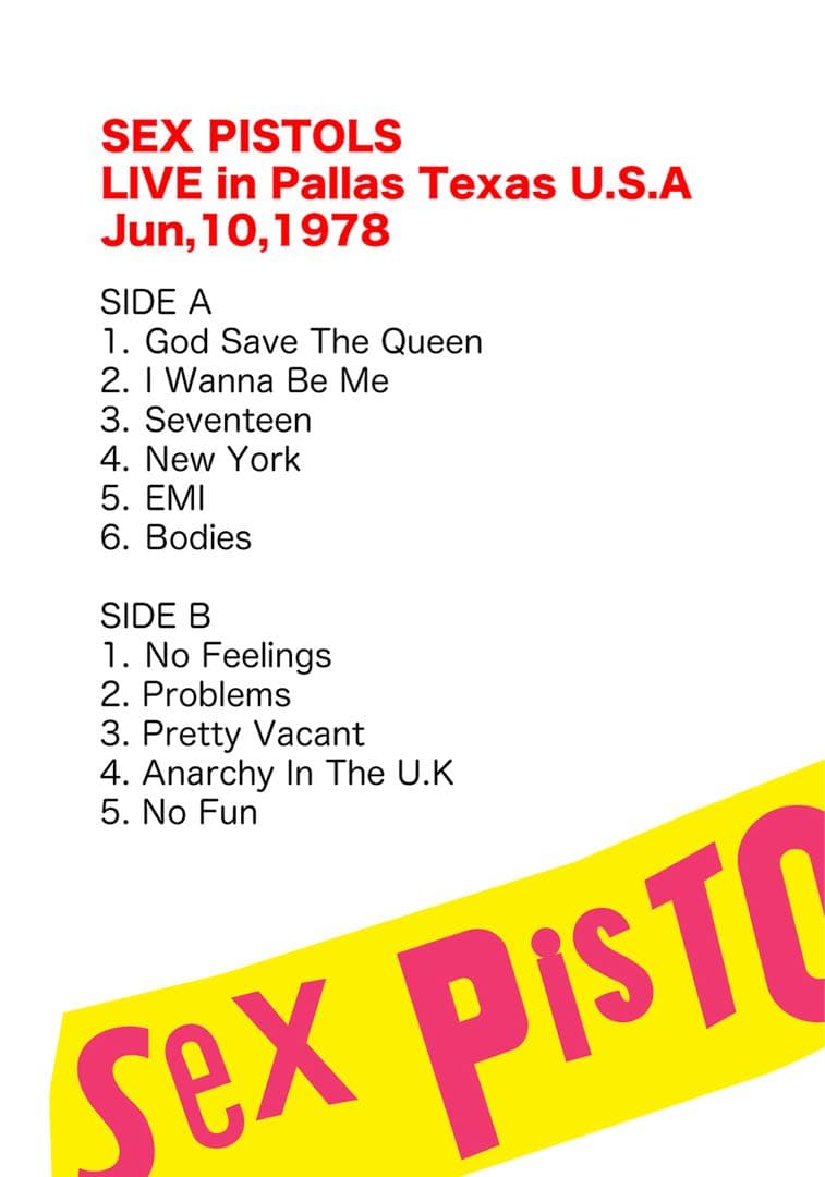 【貴重品】SEX PISTOLS SPUNK を含むLP４枚BOX