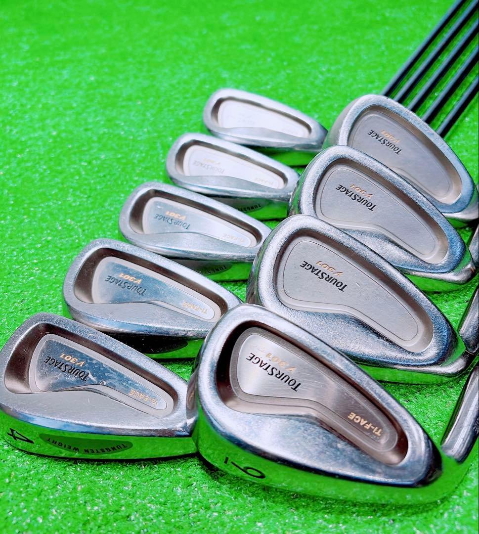 ★希少 レフティ 左利き★TOURSTAGE V301 Ti-FACE アイアン
