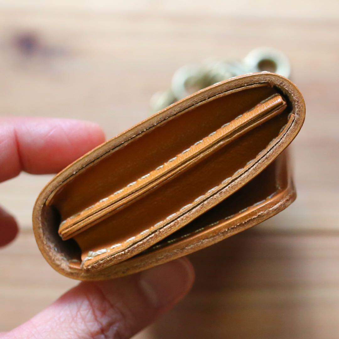 本皮のキーケース キャメル（PORCOROSSO ポルコロッソ）