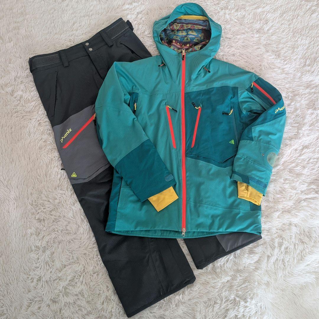 Phenix フェニックス　スキーウェア Lサイズ　グリーン　グレー