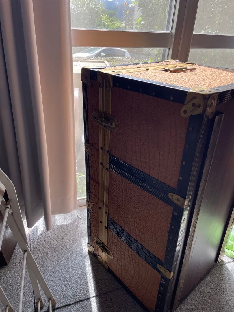 昭和レトロ 大型トランク ヴィンテージ 収納ケース インテリア　鍵付き