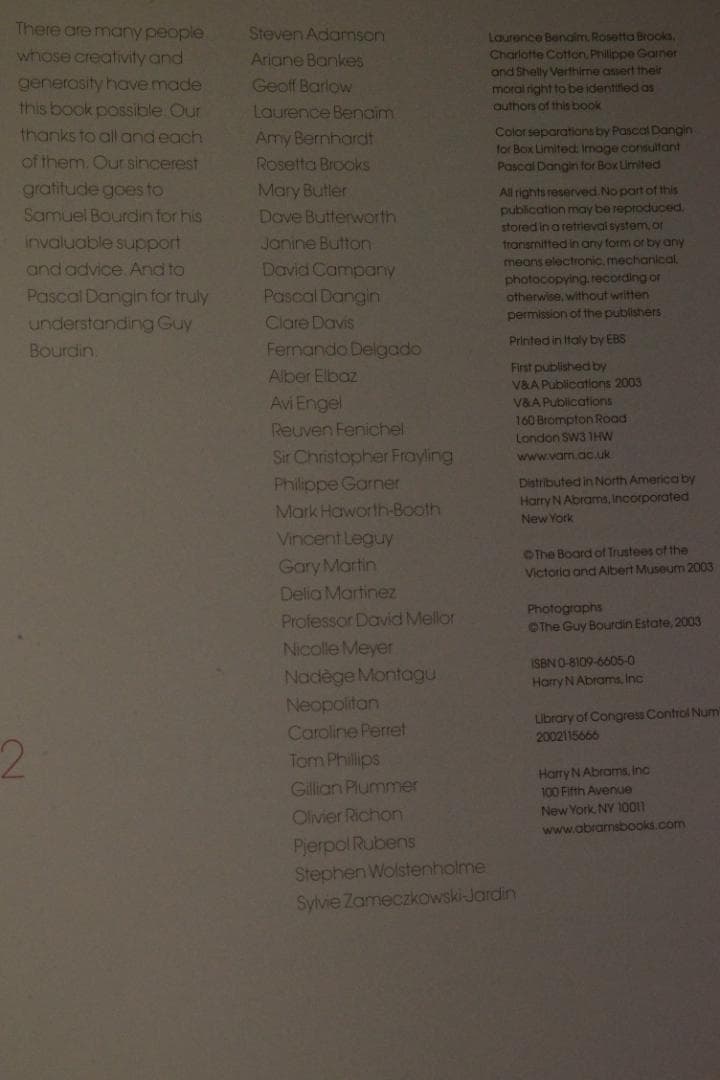 【Guy Bourdin】ギイ・ブルダン 新品未読品　★★大幅に値下げしました