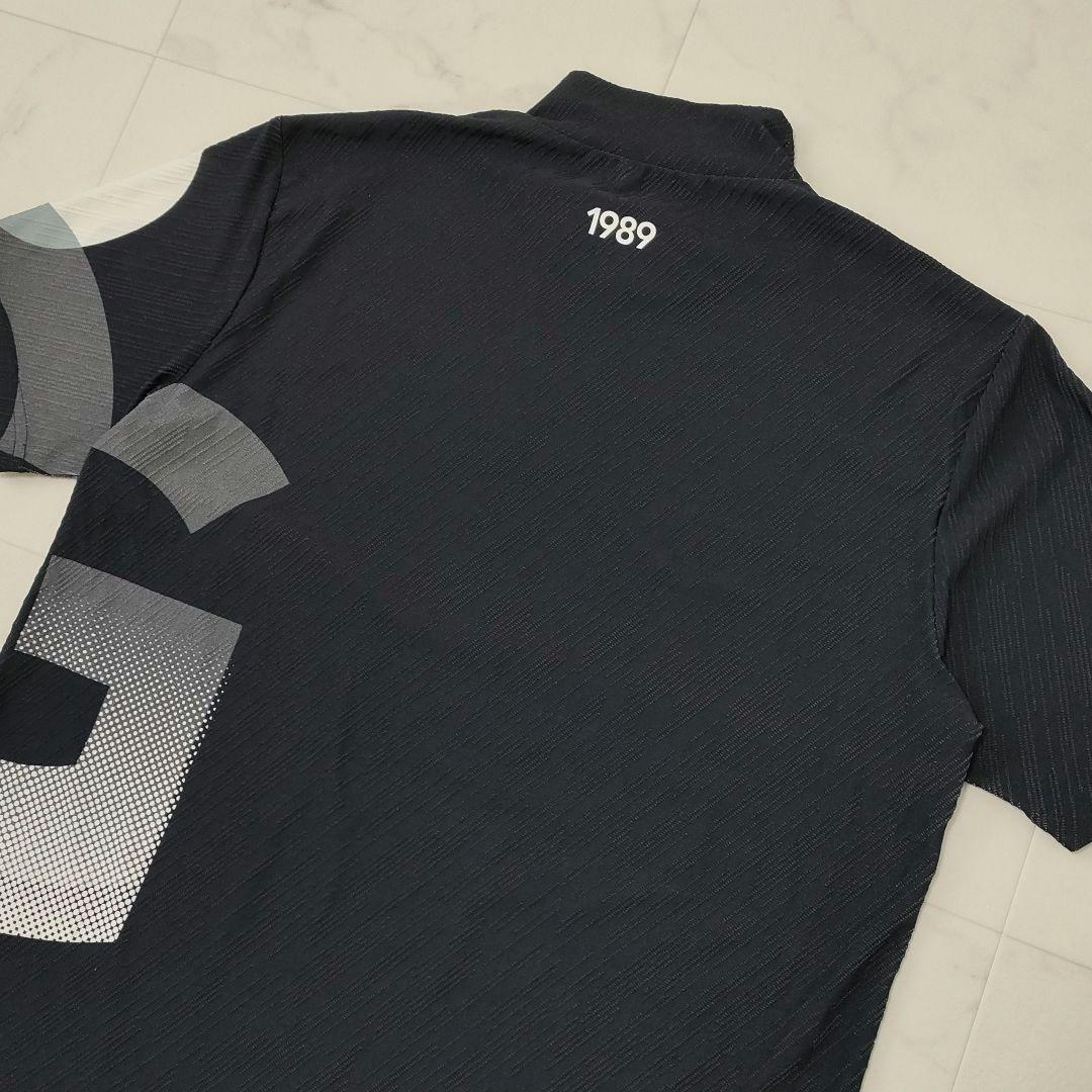 パーリーゲイツ　モックネック半袖シャツ　ロゴ　ストレッチ　24年モデル　サイズ5