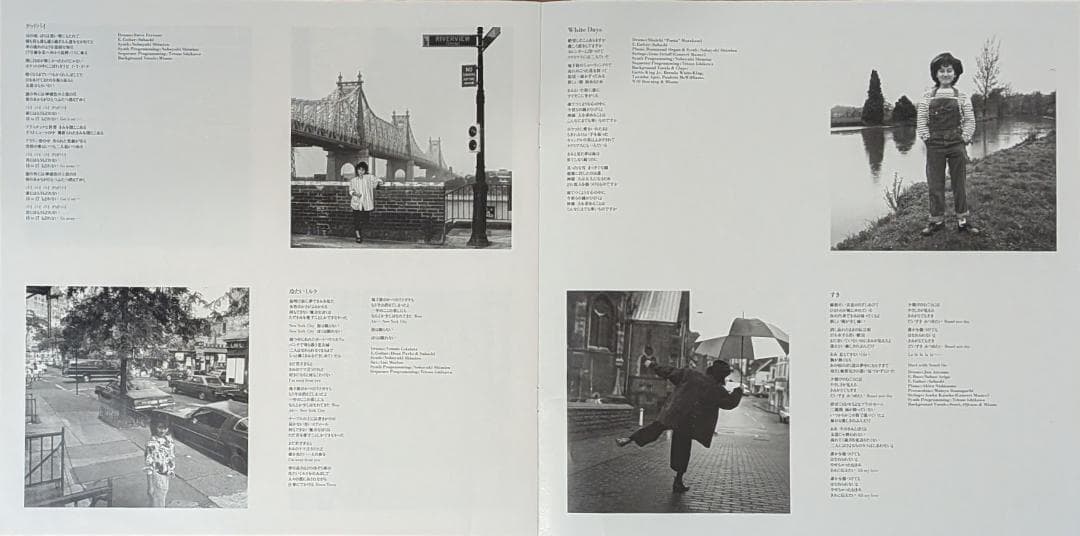 ステッカー 写真 帯付オリジナルLP 渡辺美里 Flower Bed レコード