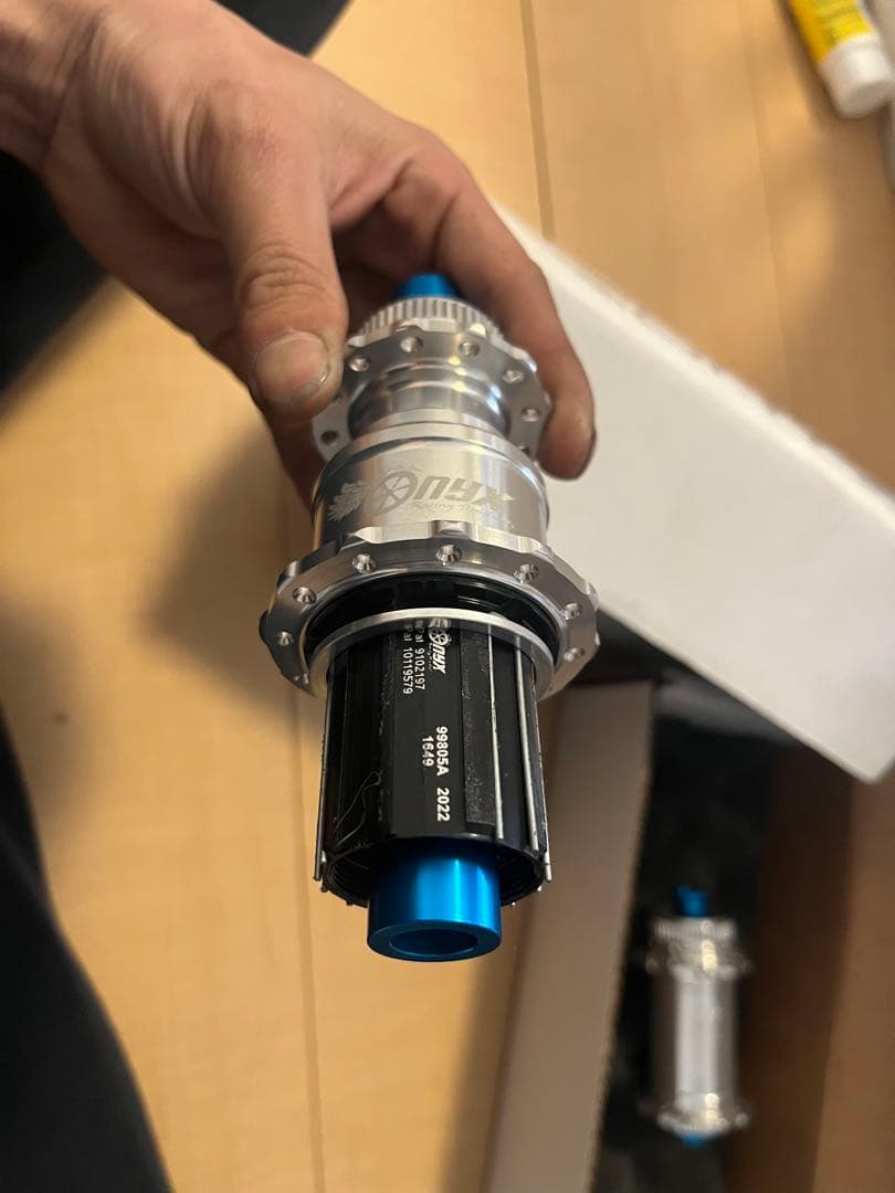 ONYX ディスクハブ シルバー/ブルー 前後セット 新品未使用品