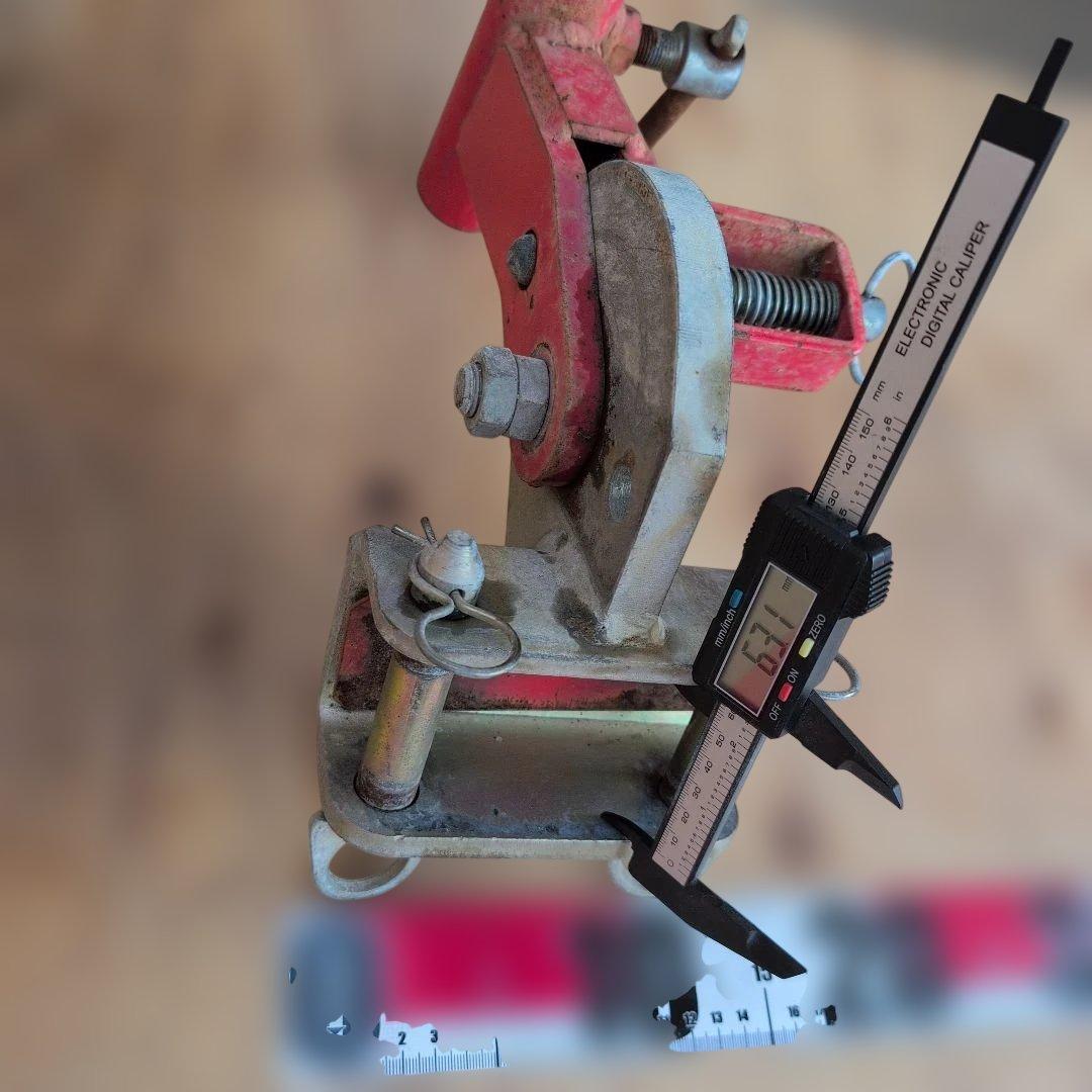 ⑰反転ヒッチ取付金具ヤンマー　トラクターロータリー用中古現状