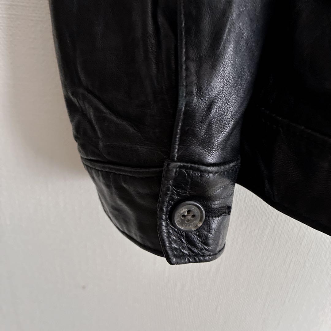 POLO by Ralph Lauren レザージャケット 羊革 黒 L