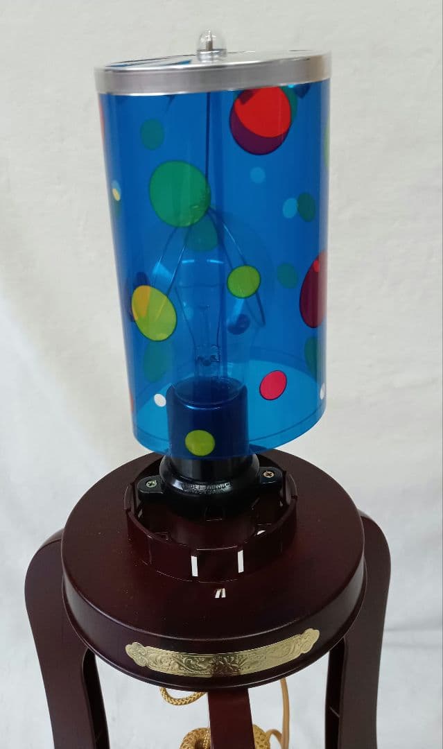 盆提灯　一対　盆飾り　回転灯付き　ペア　盆ちょうちん　日本家屋　仏壇具　和室