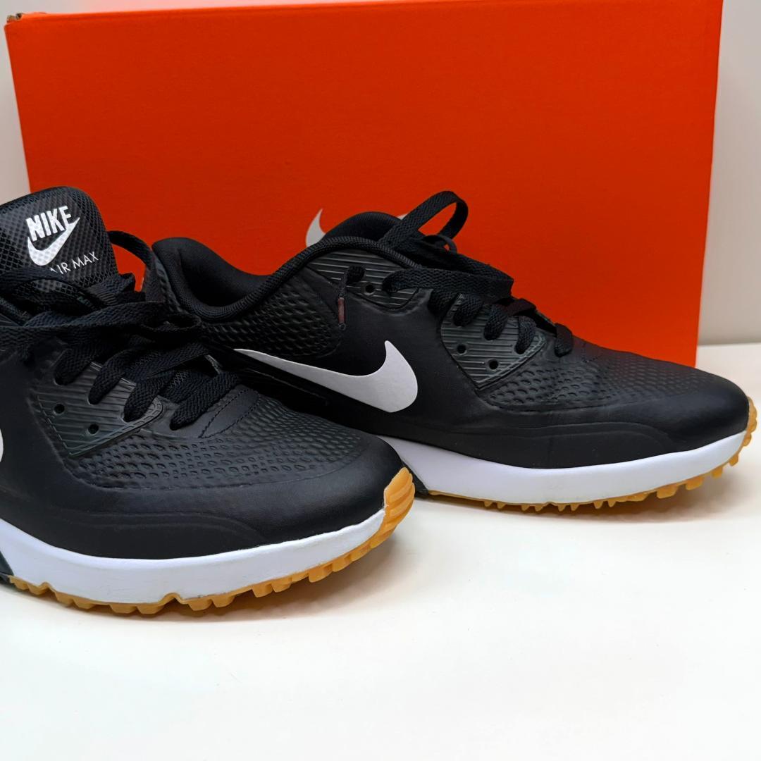 【美品】ナイキ エアマックス90 ゴルフ \"ブラック／ホワイト\"