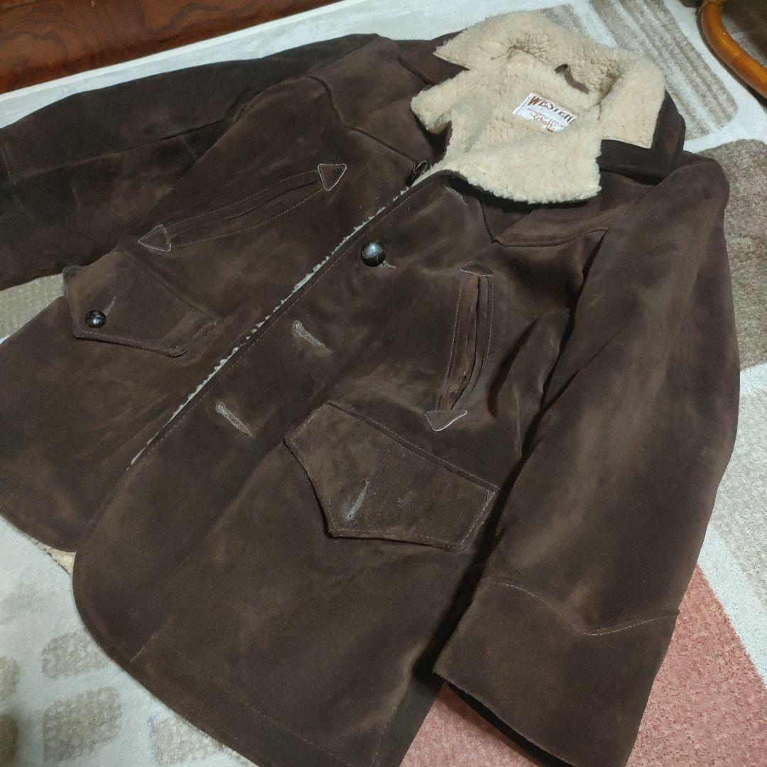 WESTERN by Schott 　本革スエードジャケット 34ダメでも対応有