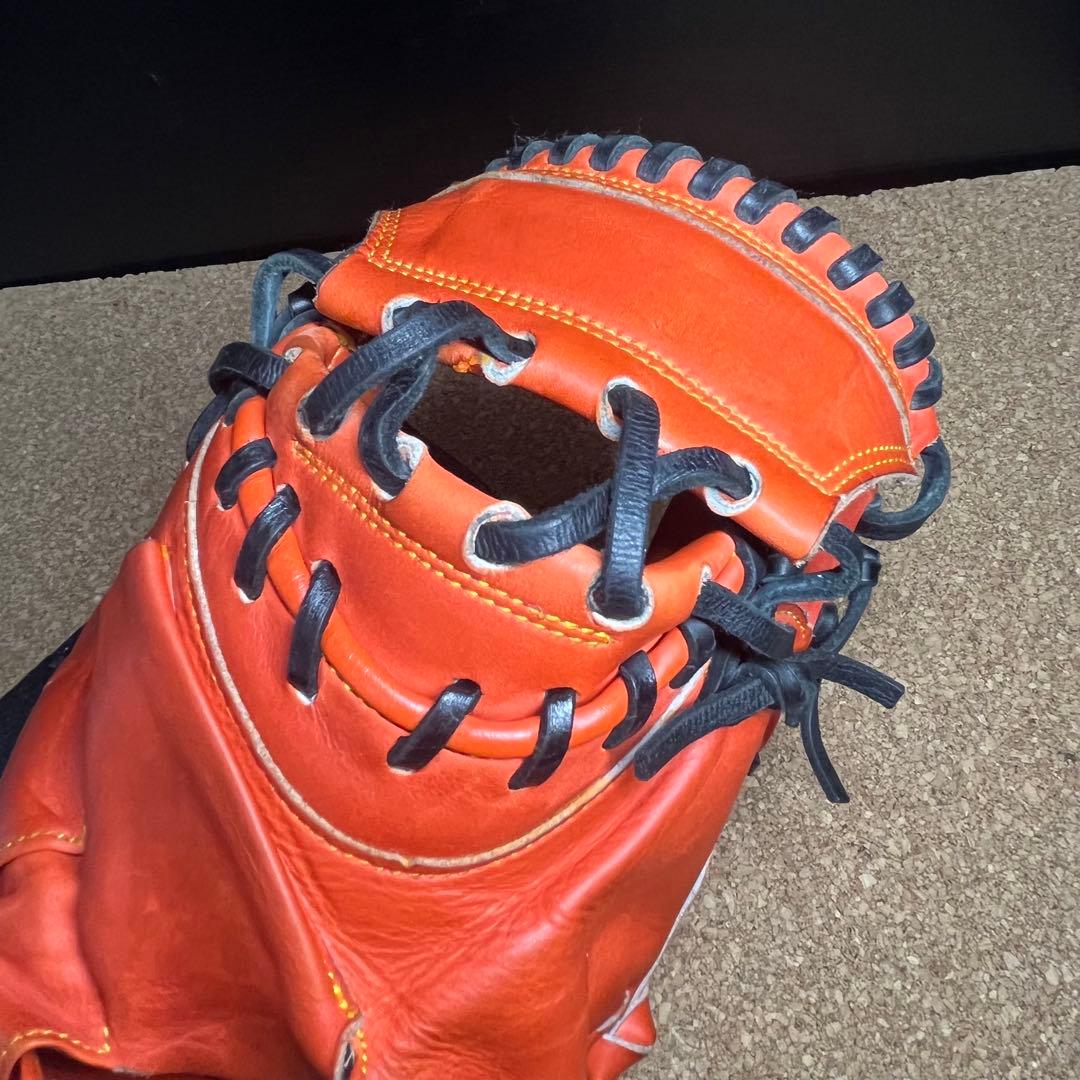 ハタケヤマ軟式野球捕手用ミット/THーM19VSB右投げ/一般.大人