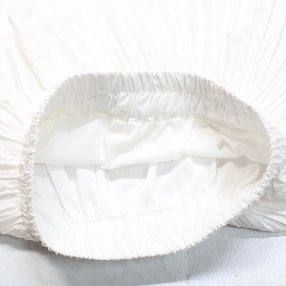 【フラメンコ衣装】ホワイト ファルダ スカート 段々 ボランテ フリル 柔らかい