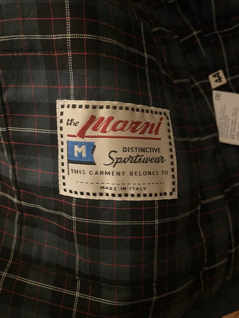 Marni ネイビー キルティングダウンベスト