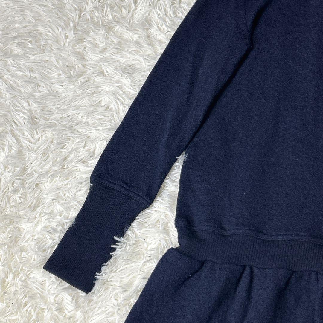 美品✨バーバリーブルーレーベル パーカー ノバチェック フード フリル 刺繍