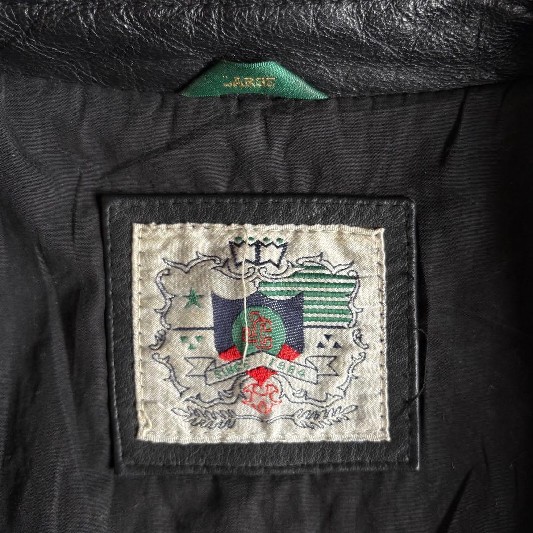 【90s vintage】フライトジャケット　ボンバージャケット　短丈　本革