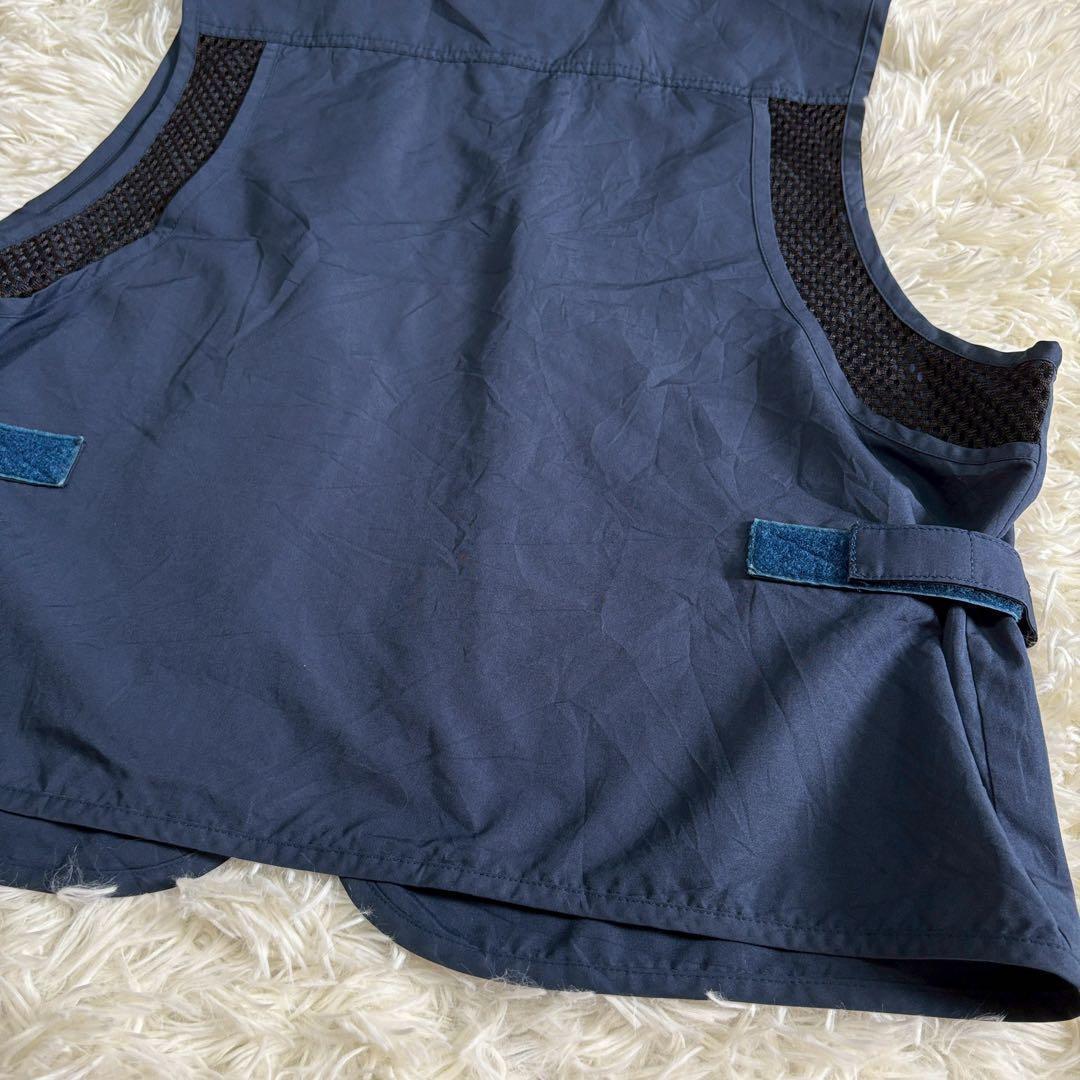 ピサアルト フィッシングベスト ネイビー 4ポケット メッシュ素材 B096