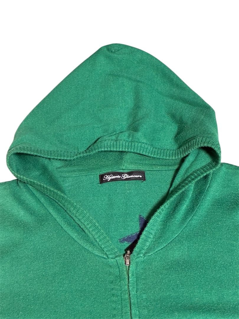 y2k 00s ヒステリックグラマー　ニットジップアップパーカー