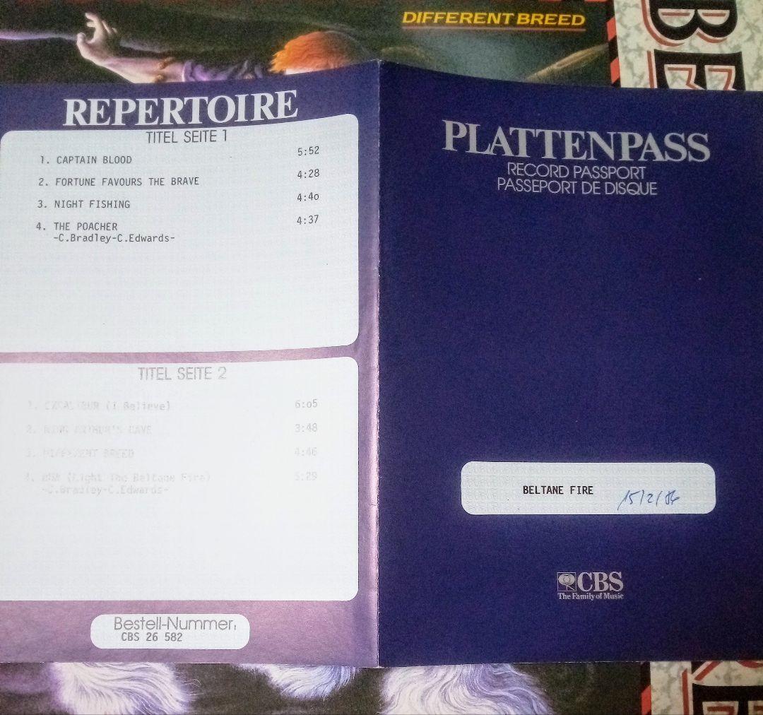 発禁ジャケ付 / BELTANE FIRE - DIFFERENT BREED