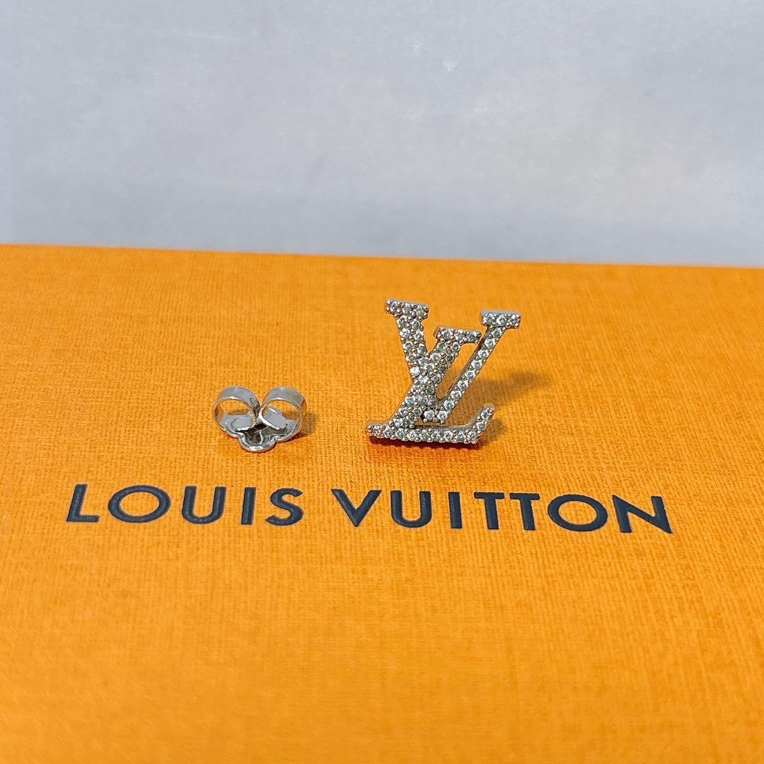 ルイヴィトン LV アイコニック ストラス ピアス 片耳