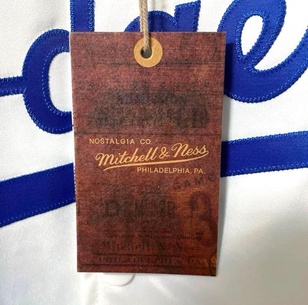 ドジャース スタジャン　ミッチェル＆ネ　Dodgers L (XL相当) 白