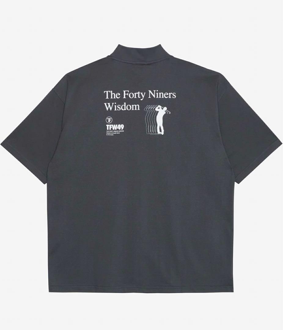 新品TFW49 ダークグレー ハイネックシャツCHARCOAL