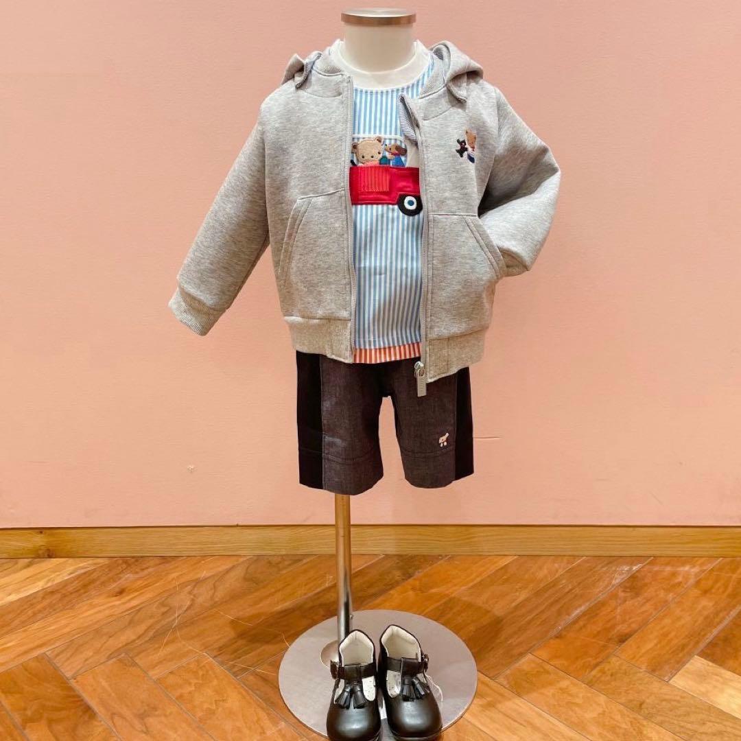 姫【新品.タグ付き.未開封】☆ファミリア☆くまちゃん長袖シャツブラウス☆