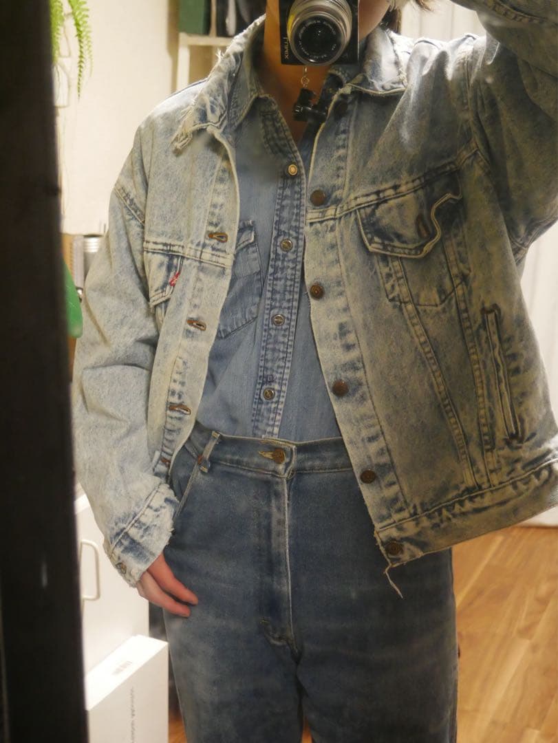 90s USA製 Levi's ストーンウォッシュデニムジャケット 70507