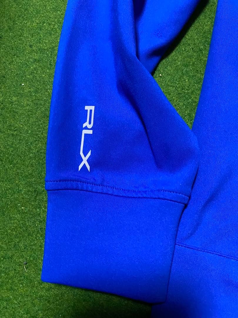 RLX ラルフローレン ストレッチジャケット S ブルー QRタグ ゴルフウェア