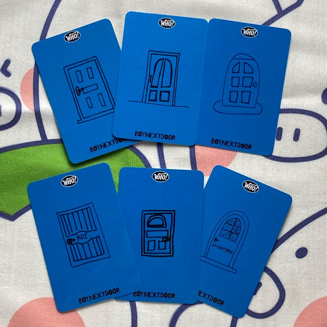 BOYNEXTDOOR WHO！ラキドロ 事前収録 トレカ全員6枚