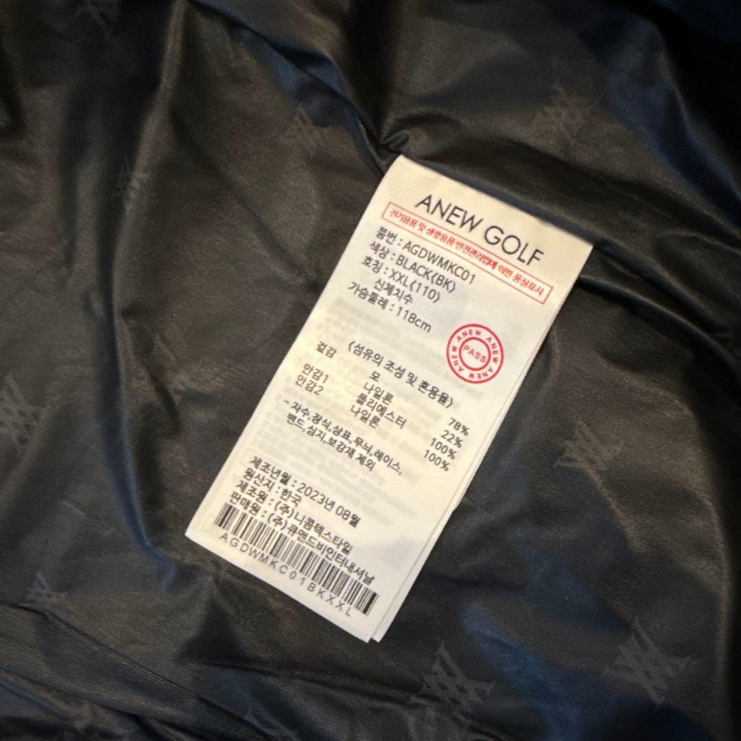ANEWアニューメンズゴルフウェアニットジャケット