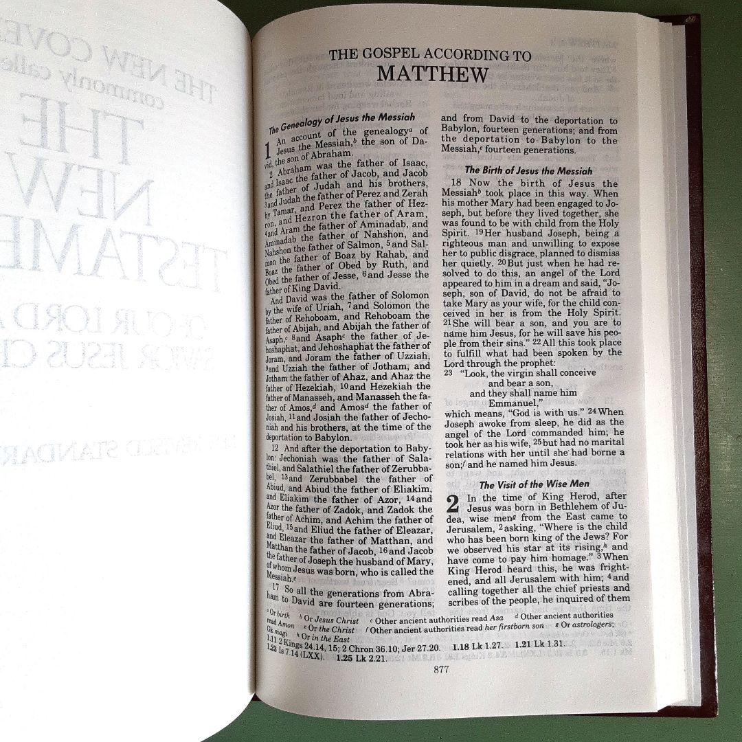 洋書 HOLY BIBLE NEW REVISED STANDARD VERSION