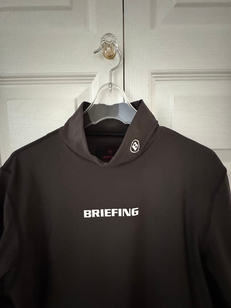 BRIEFING ダークグレー ハイネックシャツ