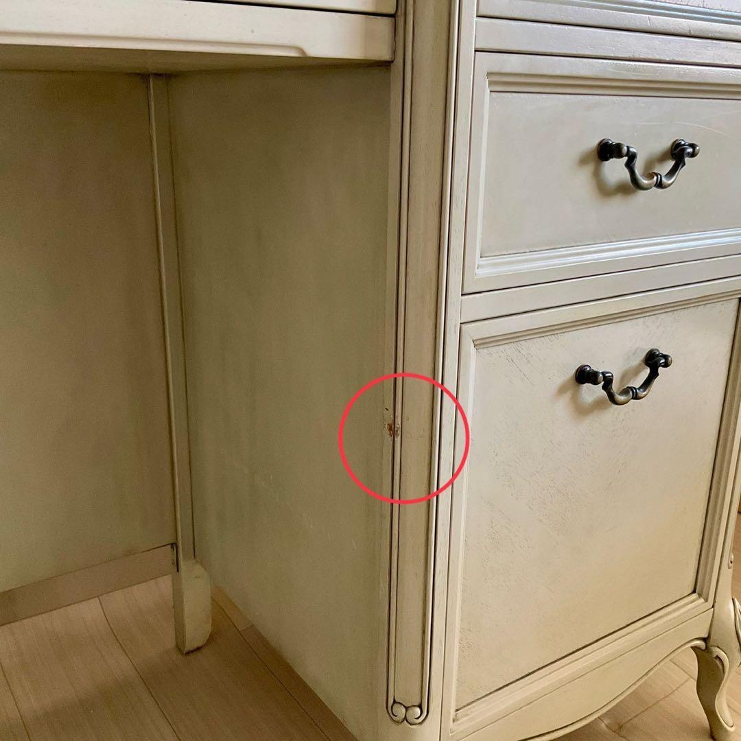 デスク&チェア　東海家具　セリーヌ デスク　白家具　アンティーク調　ロココ調　姫