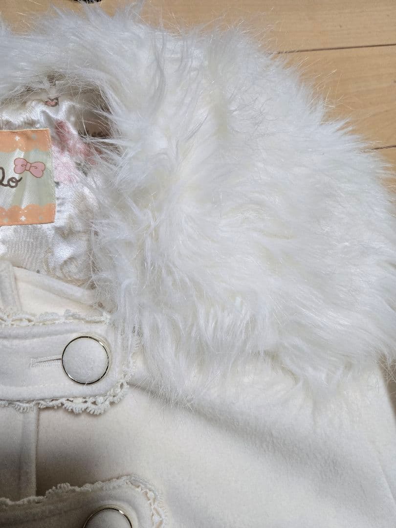 LIZMELO リズメロ　ケープマント　オフホワイトファー付 LIZLISA