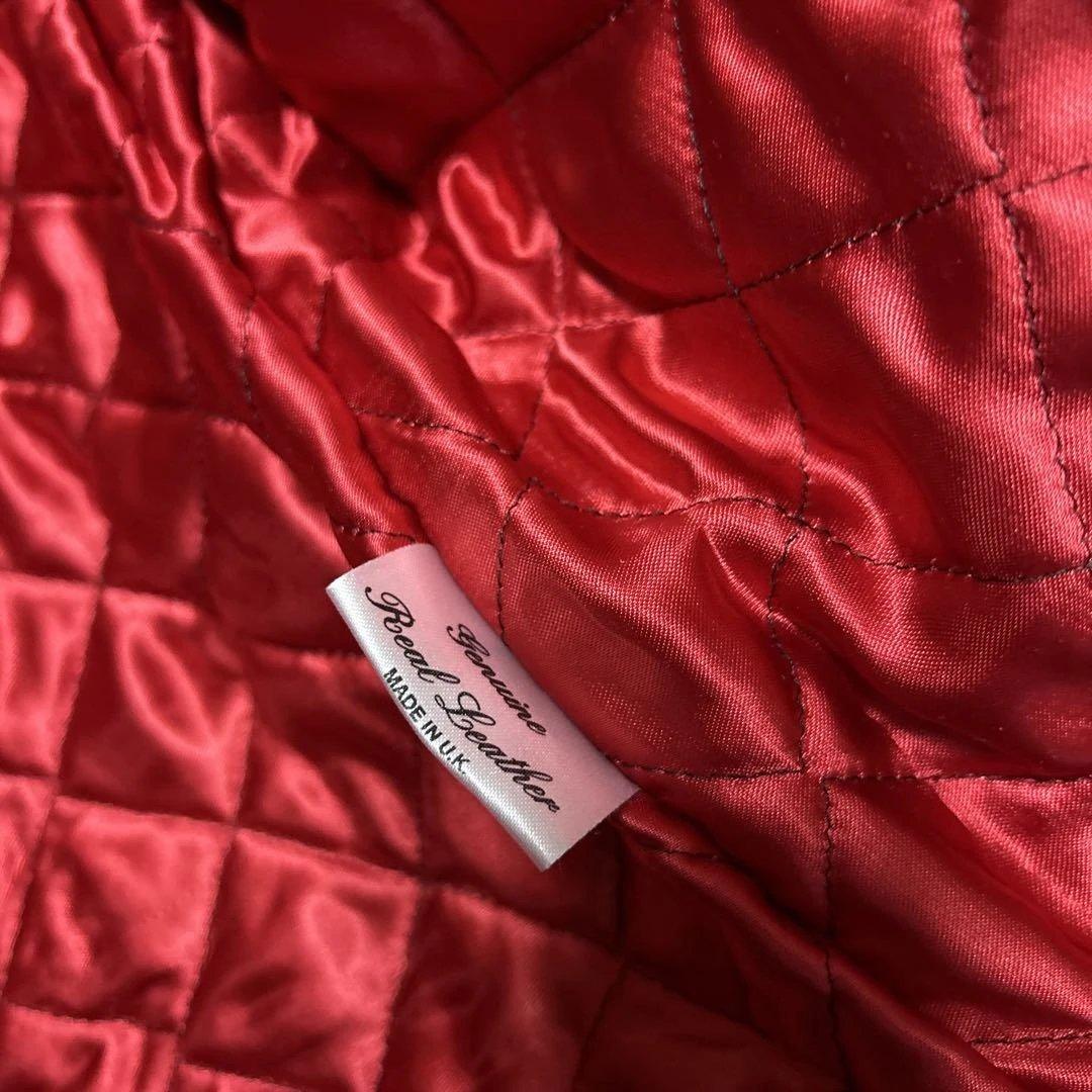 666レザーライダース34ネイビーイエロールイスレザーモンザパンクraleigh