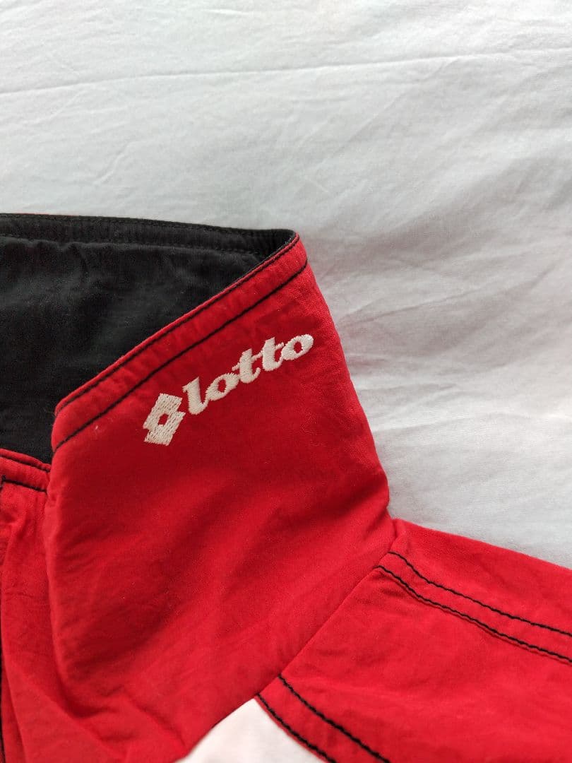 ACミラン　Lotto サッカー ウィンドブレーカーセット 赤/黒