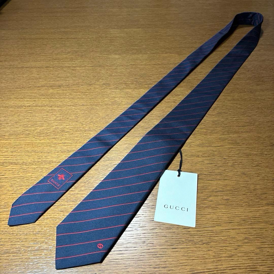【未使用品】GUCCI グッチ ネクタイ 蜂bee