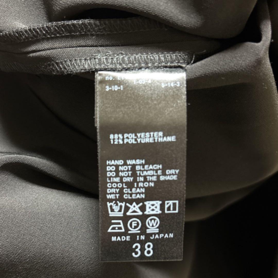 完売品　ジャーナルスタンダード　ダブルクロスロングワンピース　ブラック　黒　38