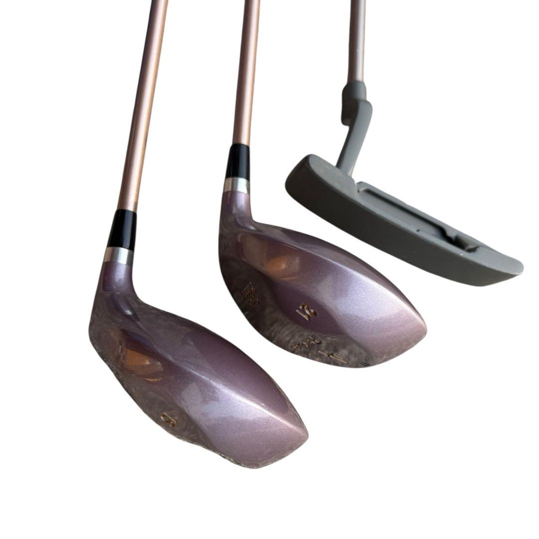 要相談 近畿限定配送 FIGARO 初心者用 ゴルフバッグ クラブ 7本セット