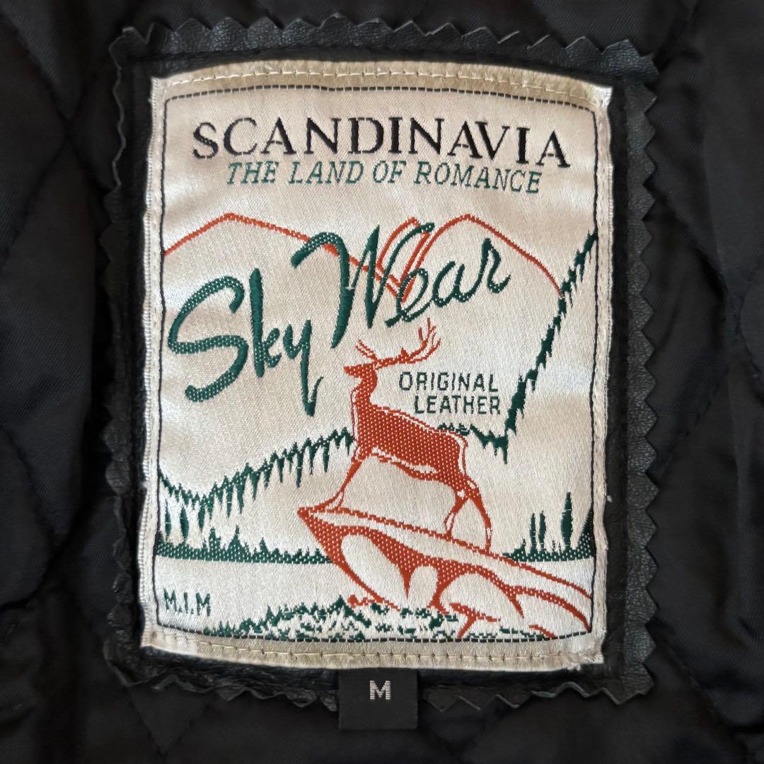 【羊革】90s vintage leather jacket g1a2 短丈